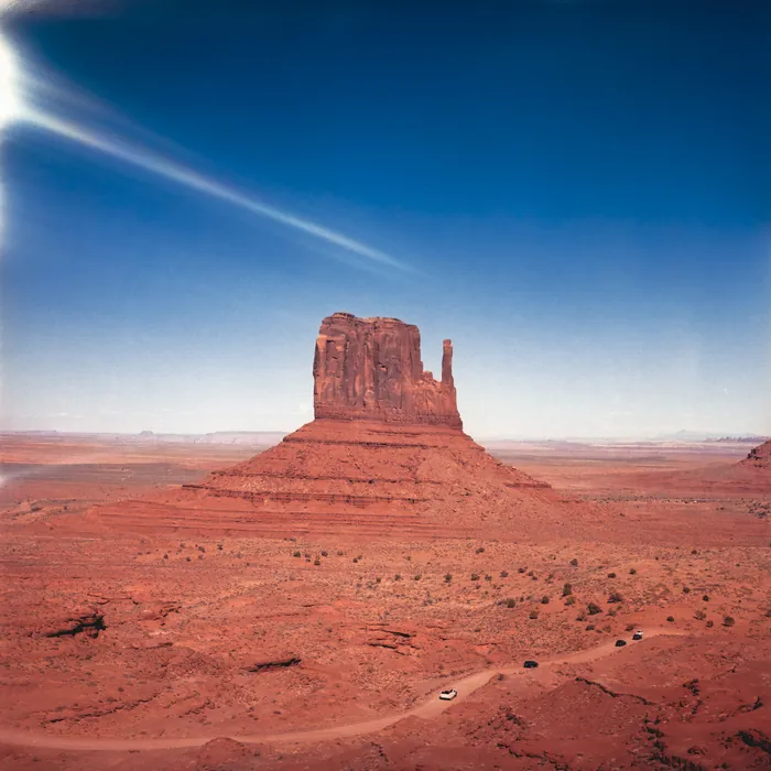Analogfoto, aufgenommen mit Hasselblad 501cm auf Kodak Gold 200, Utah